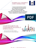 Comportamiento Del Consumidor Nacional e Internacional