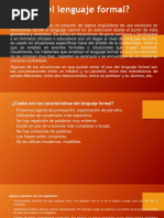 Ejemplos de lenguaje formal e informal | PDF