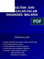 KESULITAN  DAN  KEGAGALAN DALAM  DIAGNOSIS  MALARIA
