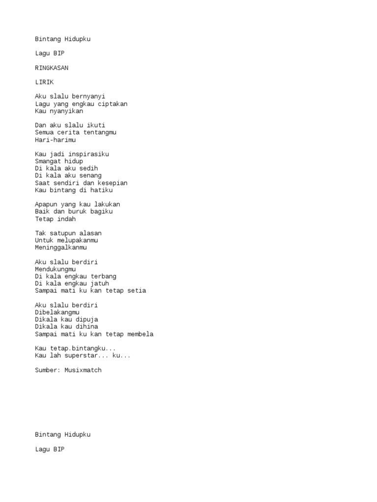 Ipang Bintang Hidupku