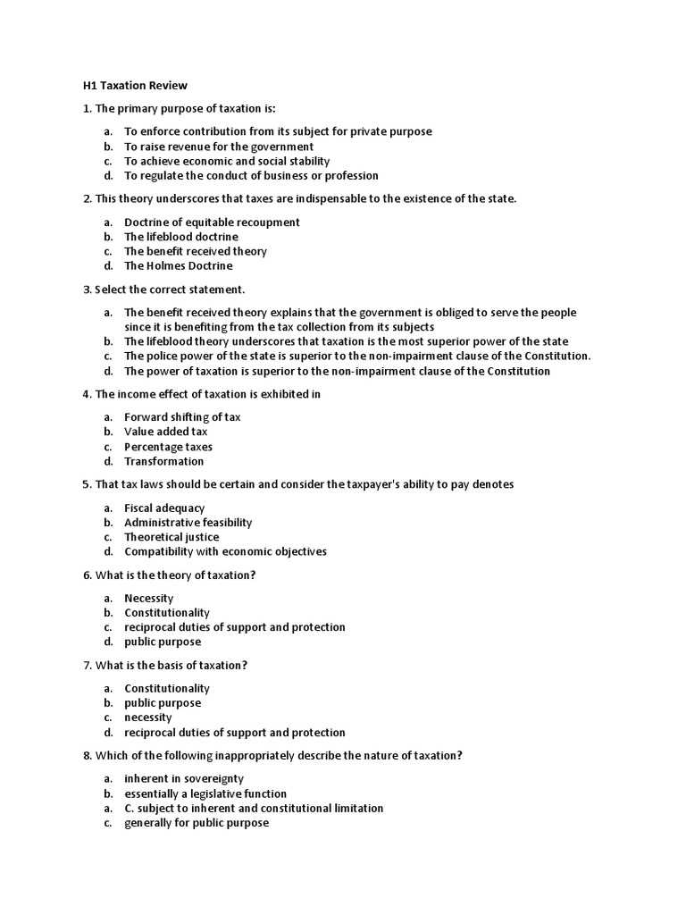 Taxation: The State's Indispensable Power | PDF | Tax Exemption ...