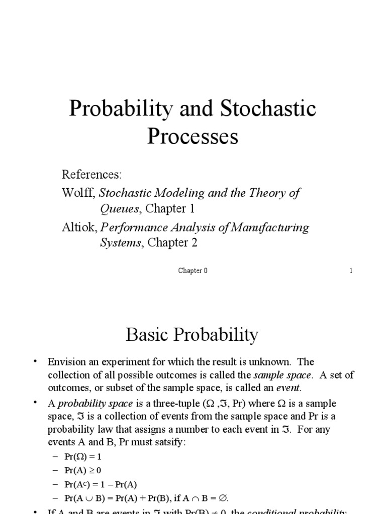 Probability and Stochastic Processes | PDF | Probability Distribution ...