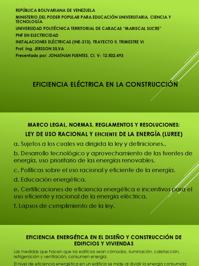 Eficiencia Energética en Construcción | PDF | Uso eficiente de energía ...