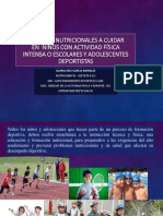 Nutricion en Formacion Deportiva, Feb. 2019