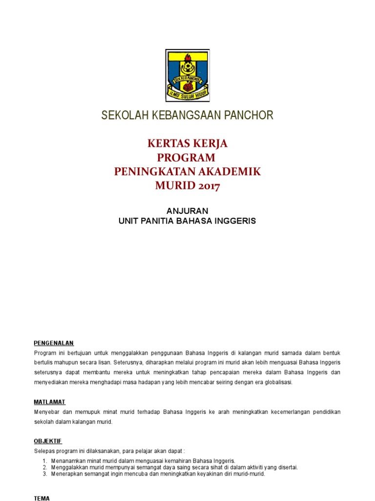 Program Peningkatan Akademik Math Spm F4 2015