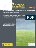 Razonamiento y Heuristicas en Pruebas de Comprension Lectora PDF