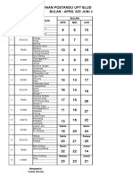 Contoh Jadwal Kegiatan Bulanan Puskesmas