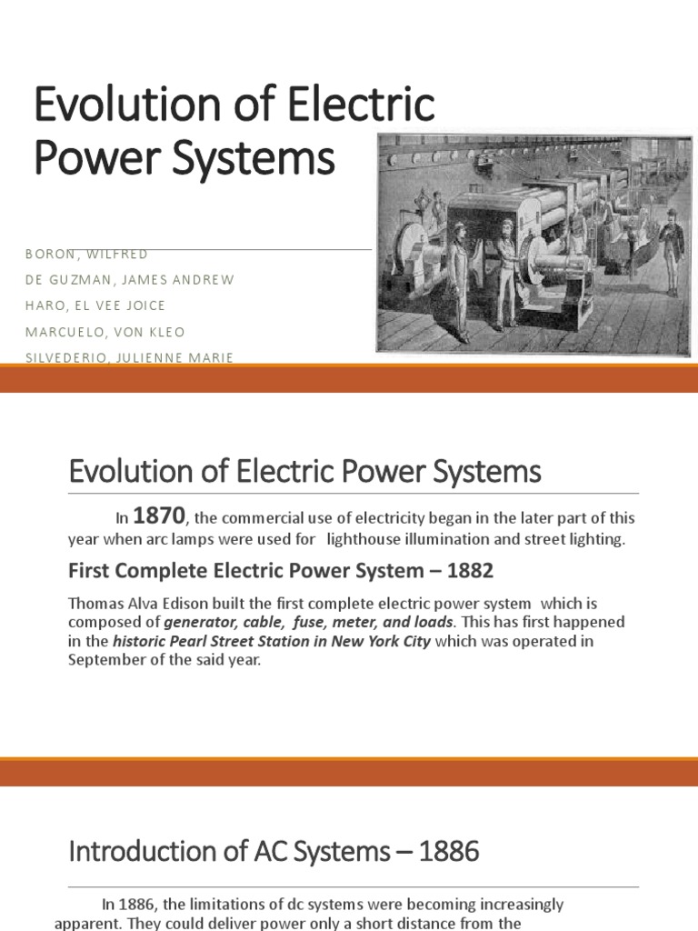 Evolution of Electric Power Systems PDF Electric Power Transmission