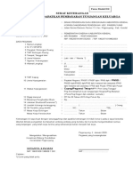 Form Model DK Surat Keterangan Tunjangan Keluarga