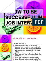 HOW TO BE SUCCESSFUL IN JOB INTERVIEW.ppt
