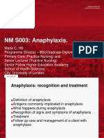 Anaphylaxis Recognition Management and Treatment