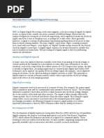 Digital Signal Processing Tutorials