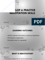 Develop and Practice Negotiation Skills