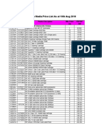 HP Tape Media Price List As at 16th Aug 2010: Vendor Min Order PBP/BP Code Qty RM