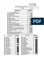 Check List Fotografias Comcel