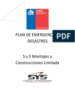 Plan de Emergencia y Desastres.