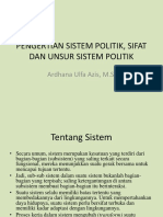 1.pengertian Sistem, Sistem Politik, Sifat Dan Unsur