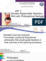 Socially Responsible Teachers Philosophical Heritage