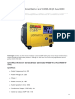 Krisbow Genset Diesel Generator KW26-08 5 Kva4000 W-1PH PDF