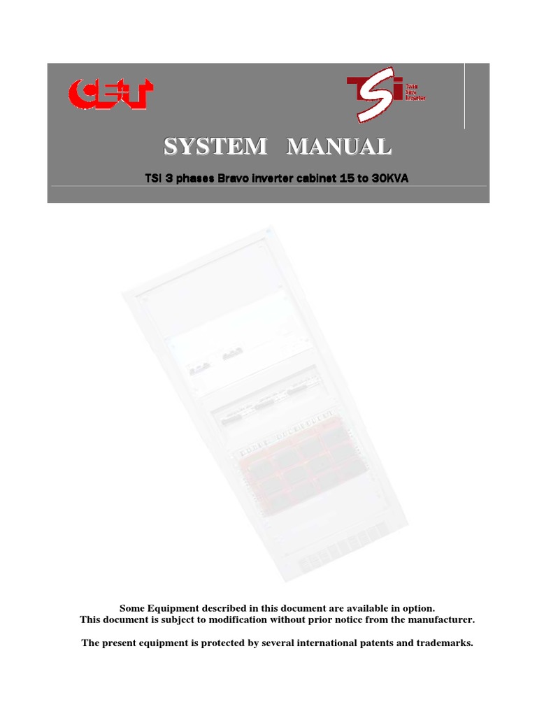 Tsi System 3p 15 To 30kva 230vac User Manual Rev 2.3 | PDF | Power ...