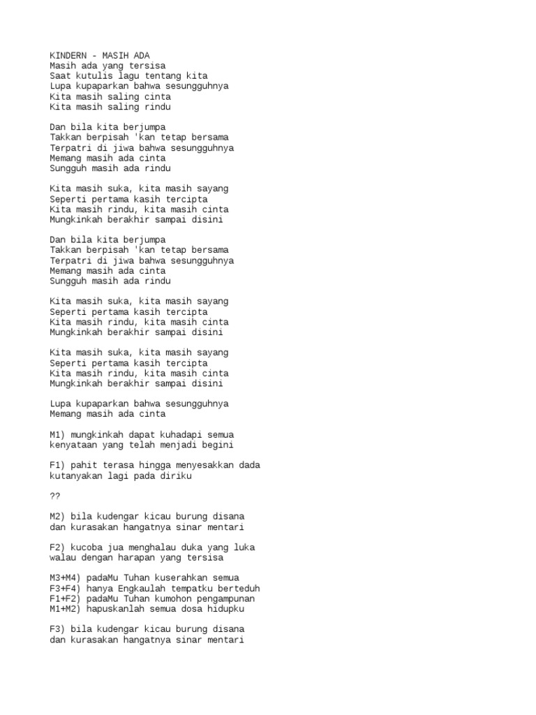 Cinta dan Rindu dalam Musik Kindern | PDF | Seni & Disiplin Bahasa | Seni