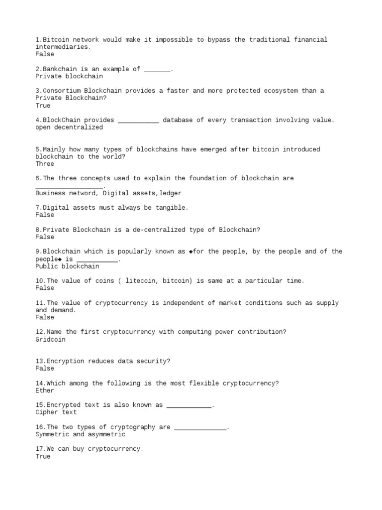 Types and Flexibility of Blockchains | PDF | Cryptocurrency | Bitcoin