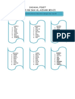 JADWAL PIKET 4B L AZHAR