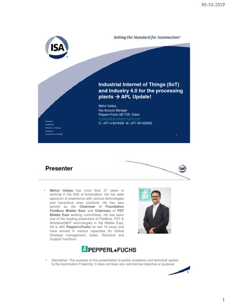 Industrial Internet of Things IIoT and Industry 40 For The Processing ...
