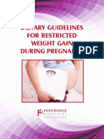 Dietary Guidelines For Restricted Weight Gain During Pregnancy PDF