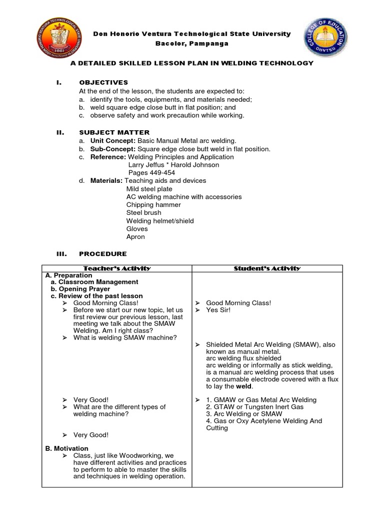 Basic Manual Metal Arc Welding PDF Welding Construction