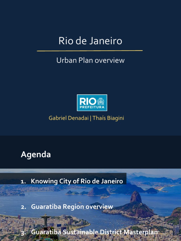 Guaratiba Sustainable District Masterplan | PDF | Rio De Janeiro ...