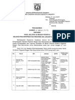 Pengumuman Kepala BKD No 11 Tahun 2019 Hasil Seleksi 25 Besar Peserta Seleksi PNS Berprestasi Tahun 2019