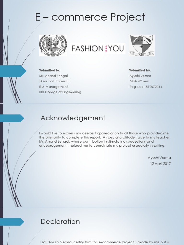 E-commerce Project on FashionAndYou | PDF | Online Advertising | Http ...