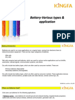 Various Types of Battery and Its Application
