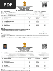 Marksheet PDF