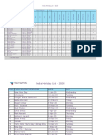 IOC Holiday List - 2020 - FINAL1