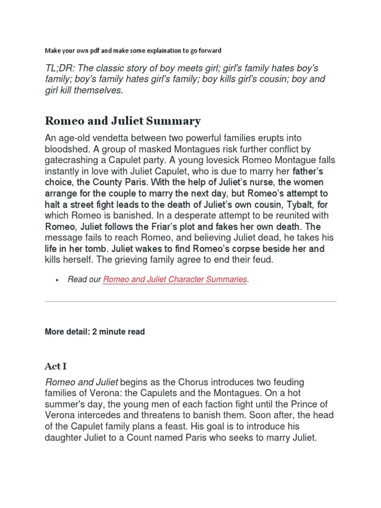 Krr Pdf Characters In Romeo And Juliet Romeo And Juliet