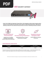 5800 Security Gateway Datasheet