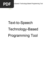 Download Text-To-Speech Technology-Based Programming Tool Final Doc by chandra sekhar SN44457882 doc pdf