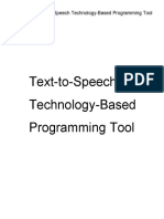 Text-To-Speech Technology-Based Programming Tool Final