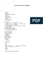 GORDON MODEL ASSESSMENT FORMAT