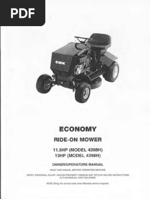Cox stockman 13hp sale