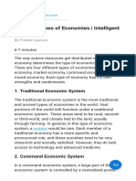 The Four Types of Economies Intelligent Economist