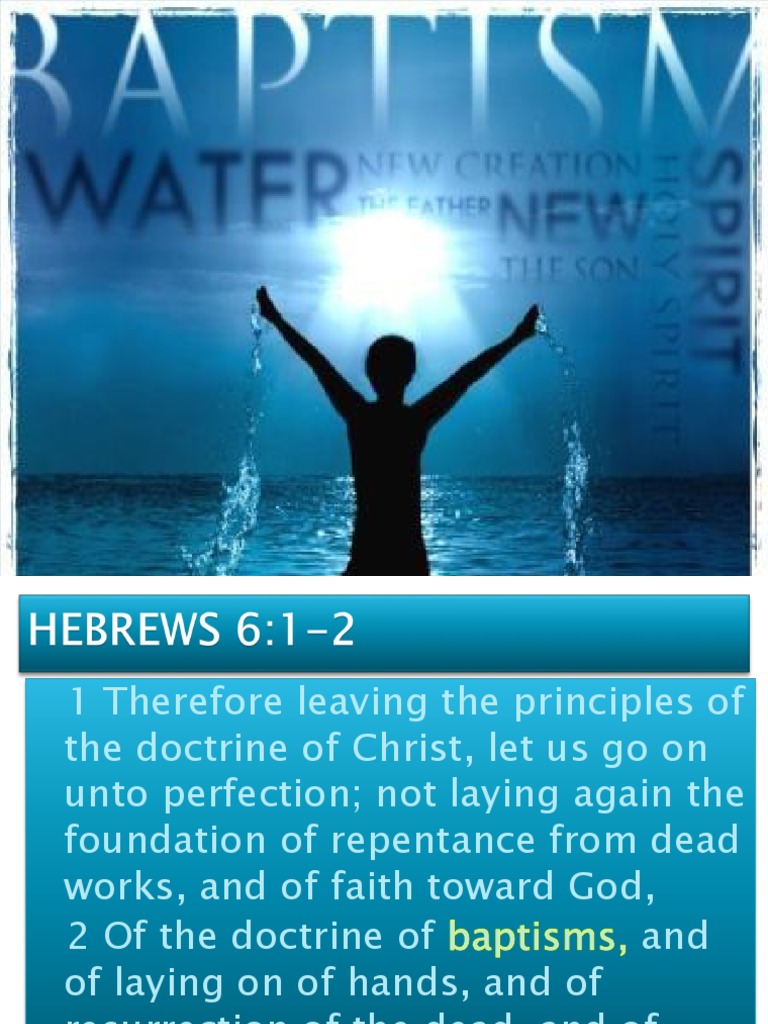 Lesson 10 Water Baptism PDF John The Baptist Christianity