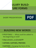 Vocabulary Build-Up, Future Forms