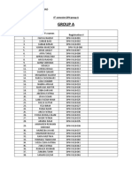 4th Semester Grouping