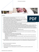 Post Graduate Online Application PDF