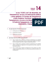 CEP - Test 14 - Ley de Tansparencia (19-2013)