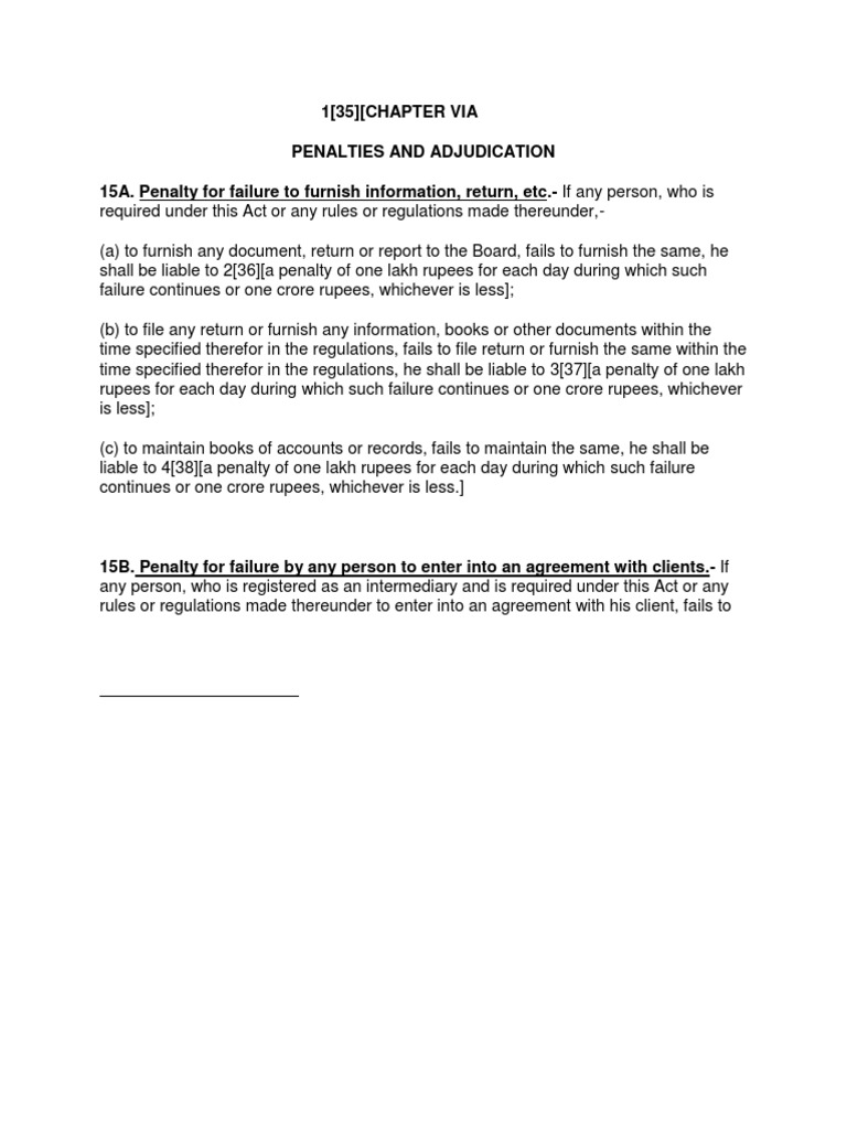 Penalties for Regulatory Non-Compliance | PDF