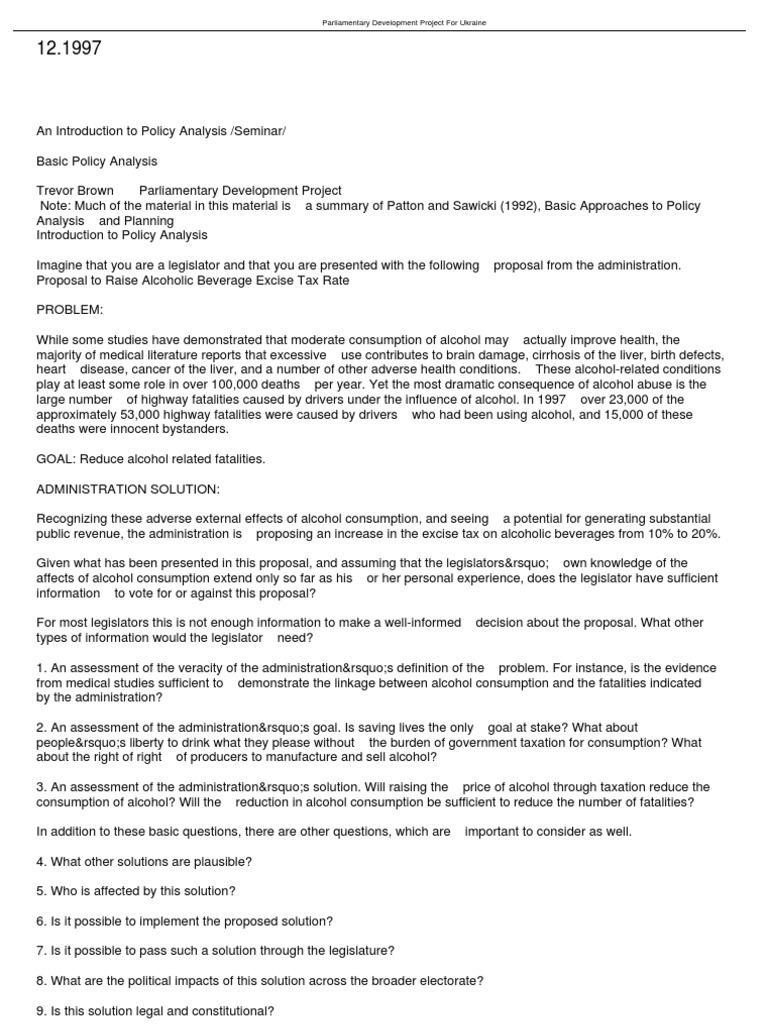 Policy Analysis PDF Intelligence Analysis Policy Analysis